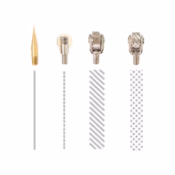 We R Memory Keepers Fuse tool tips – 4 pack, Fuse tool tips, Gold, Silver, 4 pc(s), 78.7 mm, 15.2 mm, 127 mm