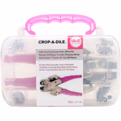 Crop-A-Dile Punch Kit-Pink