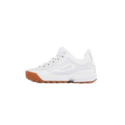 Fila Men's Disruptor II No-Sew Sneakers White/White/Gum 9