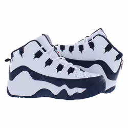 Fila Boy's Grant Hill 1 (Big Kid) White Navy Red 3.5 Big Kid M