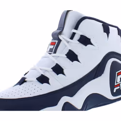 Fila Boy's Grant Hill 1 (Big Kid) White Navy Red 6 Big Kid M