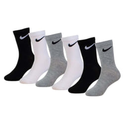 Nike Young Athletes Kids Colorful Crew Socks (6 Pair) 7C-10C Shoe/ 4-5