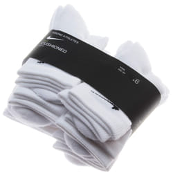 Nike 6 Pairs Young Athletes Cushioned Crew Socks; White (10C-3 Year Ol