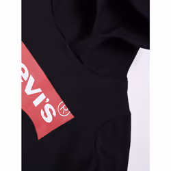 Levi's Boys' Big Graphic Pullover Hoodie  Black/Red  Medium