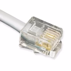 ICC ICLC407FSV, 2.13 m, RJ-11, RJ-11, Silver, Male, Male