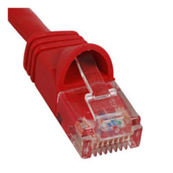 PATCH CORD, CAT 5e, MOLDED BOOT, 1' RD