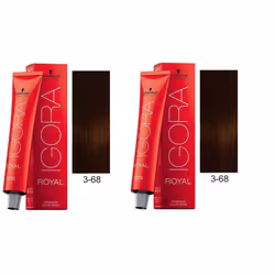 Schwarzkopf Royal Igora Dark Brown Chocolate Red - 3-68 - Pack of 2