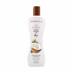 BioSilk Silk Therapy Coconut Oil Moisturizing Shampoo - 90% Natural, Sulfate, Paraben and Gluten Free - Multiple Sizes