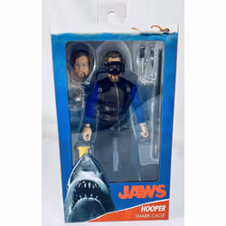 NECA - Jaws Shark Cage Hooper 8 Clothed Action Figure
