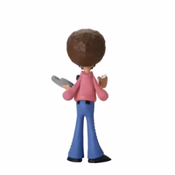 Bob Ross - 6  Scale Action Figure - Toony Classics Bob Ross with Peapod - NECA