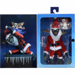 Gremlins 2 Pack Santa Stripe & Gizmo 17cm NECA - Figurine Mogwai