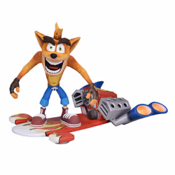 Crash Bandicoot with Jet Board Poseable Figure from Crash...