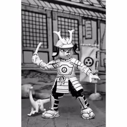 Usagi Chronicles (Black & White) TMNT Samurai Usagi 7" Action Figure - Additional view 5