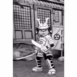 Usagi Chronicles (Black & White) TMNT Samurai Usagi 7" Action Figure - Additional view 6