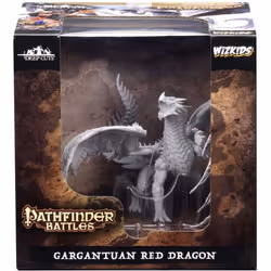 Gargantuan Red Dragon: Pathfinder Battles Deep Cuts Unpainted Miniature (W7)