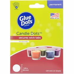 Glue Dots Candle Dots 120 Count, Synthetic Material, 15.9 x 10.8 x 6.4 cm
