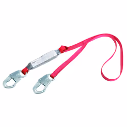 3M DBI-SALA 6' PROTECTA PRO Pack 1"""""""" Polyester Web Single-Leg Shock-Absorbing Fixed Lanyard With Self-Locking Snap Hook ...