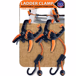 Holden USA - Ladder Clamp - Ladder Stabilizer Clip - Secure Ladder Safety Clamp for Roof  Gutters  and Wall Prep - Durable La ...
