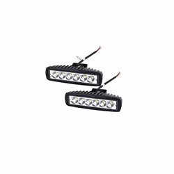 2pc 6 inch 18W LED Work Lights Offroad Spot Beam LED Light Bar 12V 24V Led Pods Waterproof IP67 Fog Driving Lamps for Car 4x4 ...