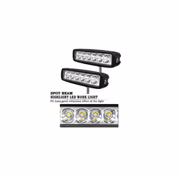2pc 6 inch 18W LED Work Lights Offroad Spot Beam LED Light Bar 12V 24V Led Pods Waterproof IP67 Fog Driving Lamps for Car 4x4 Tractor Truck ATV UTV