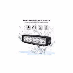 2pc 6 inch 18W LED Work Lights Offroad Spot Beam LED Light Bar 12V 24V Led Pods Waterproof IP67 Fog Driving Lamps for Car 4x4 Tractor Truck ATV UTV