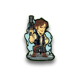 OFFIcIAL Star Wars Han Solo Pin Exclusive Art Design By Derek Laufman Star Wars Series collectors Pins