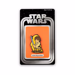 OFFIcIAL Star Wars Luke Skywalker Pin Exclusive Art Design By Derek Laufman Star Wars Series collectors Pins