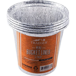Traeger Grills BAC459 Mini Grease Bucket Liner Grill Accessory  5 Count (Pack of 1)