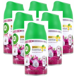 6 x Air Wick Freshmatic Max Automatic Spray Refill 250ml - Smooth Satin & Moon Lily