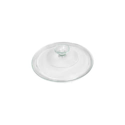 corningware French White 25 Quart Fluted Round glass Lid