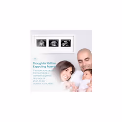 Trimester Sonogram Picture Frame, Pregnancy Photo Milestone Wall Decor, Ultrasound Keepsake, Gender-Neutral Baby Nursery DÃ©cor, White