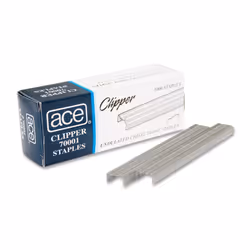 Advantus ACE Undulated Clipper Staples for 07020, Box of 5,000 Staples (ACE70001)