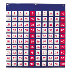 Learning Resources Hundred Pocket Chart  120 Cards  Grades K+  Classro