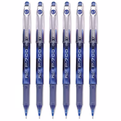 Pilot Precise P-700 Gel Ink Rolling Ball Pens  Fine Point  Blue Ink  6 Pens