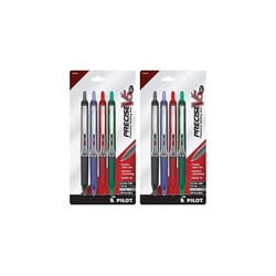 Pilot Precise V5 RT Retractable Rolling Ball Pens  Extra Fine Point  8-Pack  Black/Blue/Red/Green Inks (26055)