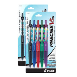 Pilot Precise V5 RT Deco Collection Retractable Rolling Ball Pens Refillable 41980 (2 Packs)