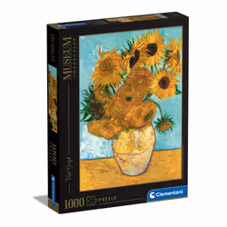 Clementoni Museum 1000 Piece Jigsaw Puzzle for Adults, Van Gogh, Girasoli Sun Flowers