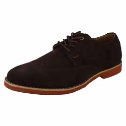 Mens Hush Puppies Lace Up Brogue Shoe Fowler Ez Dress - UK 7, Brown
