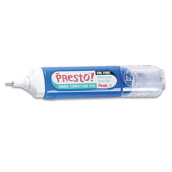 Pentel Presto Jumbo Correction Pen  Fine Point  12 ml  Sold as a pack of 2