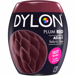 DYLON Washing Machine Fabric Dye Pod for Clothes & Soft Furnishings, 350g â Plum Red