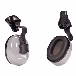 MSA 10129327 Sound Control Classic Helmet Mounted Hearing Protection  dBa 25  SH  Fits Slotted FullBrim Hard Hats  Cushioned  ...