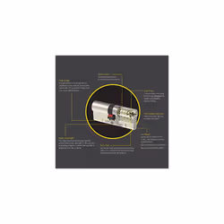50 (INT) X 50 (EXT) 50/50 Brass YALE Platinum 3 Star Euro Cylinder Barrel Anti Snap Bump High Security uPVC Door Lock TS2007:2014 Lock