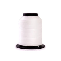 Finesse Thread Solid Colors | 100% Polyester  3ply  50wt | Thread Cones | 100% Polyester Thread for Quilting and Sewing (Snow White  1 100 Yards)