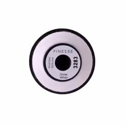 Finesse Thread Solid Colors | 100% Polyester  3ply  50wt | Thread Cones | 100% Polyester Thread for Quilting and Sewing (Snow White  1 100 Yards)