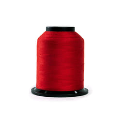 Finesse Thread Solid Colors | 100% Polyester  3ply  50wt | Thread Cones | 100% Polyester Thread for Quilting and Sewing (Ruby Red  1 100 Yards)