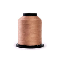 Finesse Thread Solid Colors | 100% Polyester  3ply  50wt | Thread Cones | 100% Polyester Thread for Quilting and Sewing (Buckskin Brown  1 100 Yards)
