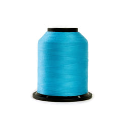 Finesse Thread Solid Colors | 100% Polyester  3ply  50wt | Thread Cones | 100% Polyester Thread for Quilting and Sewing (Tahitian Blue  1 100 Yards)