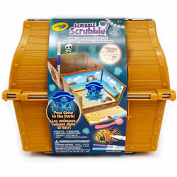 CRAYOLA Scribble Scrubbie Pets Glow Treasure Chest Glow-in-the-Dark