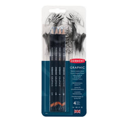 Derwent Graphic Pencils  Medium  Pack  4 Count (39004)