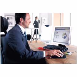Kensington Duo Gel Mouse Pad with Integrated Wrist Support - Red/Black - Additional view 4